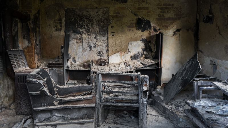 Fire and smoke water damage restoration in Dayton, OH — IICRC-certified emergency restoration (representative photo)